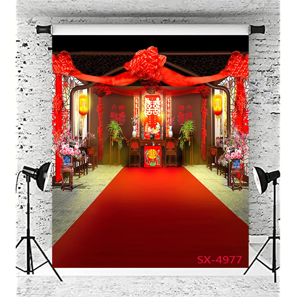 SHENGYONGBAO Kinų Stiliaus Džiaugsmingai Atidaryti Duris, Šeimos Portretai, Peizažai Vestuvių Specialybė, Fotografijos Fone Rekvizitai LY-03