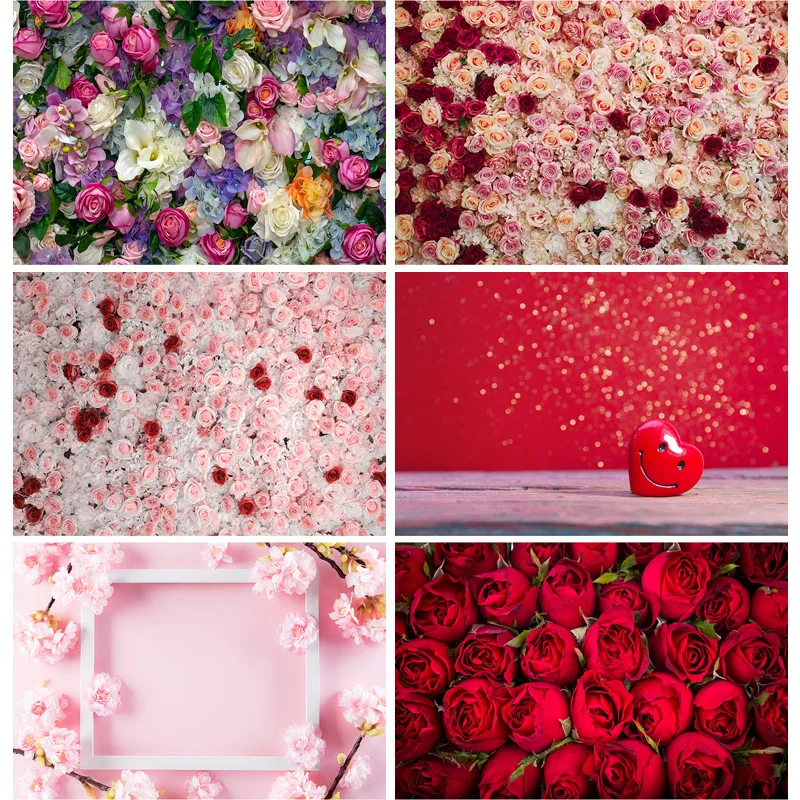 Vinilo Užsakymą SHENGYONGBAO Valentino Dienos Fotografijos Backdrops Medinių Gėlių Šalies Šeimų Gimtadienio Fone 201214QMH-02