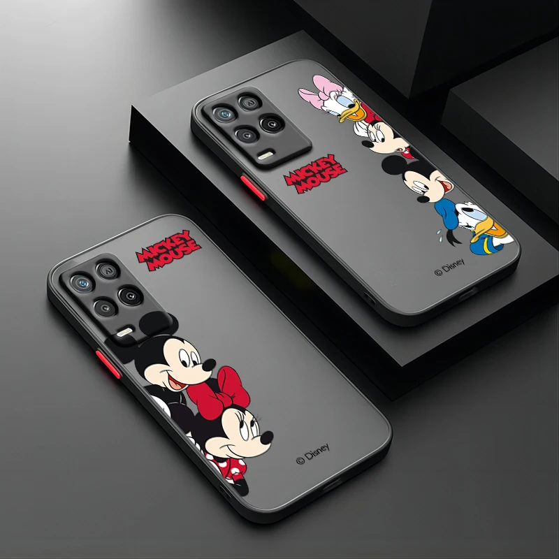 Mickey Mouse Mielas Disney Realme Q3T Q3S Q5 GT Neo 3T 2 Narzo 50i 50A 20A 10A X50 X3 Pro Matinio Permatomas Telefono dėklas