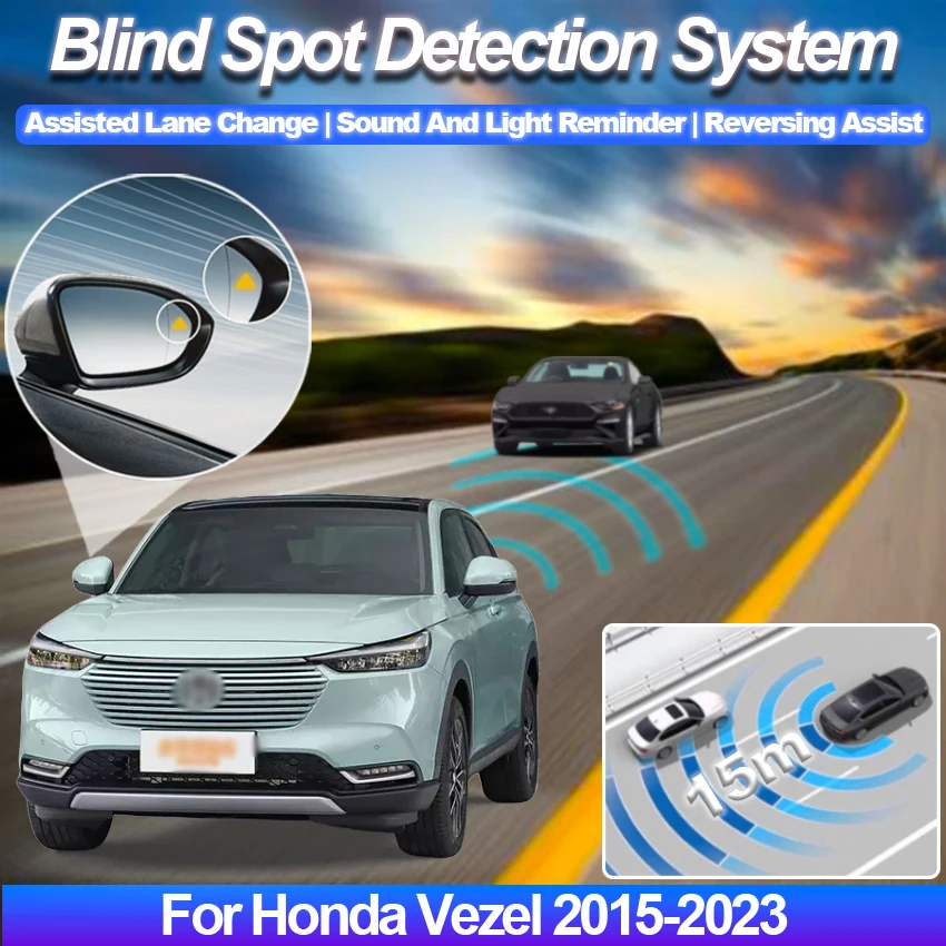 Automobilių Blind Spot Aptikimo Sistema BSD BSA BSM Automobilių Jutikliai Ratai Galiniai Veidrodėliai Stebėsenos Honda Vezel 2015-2023