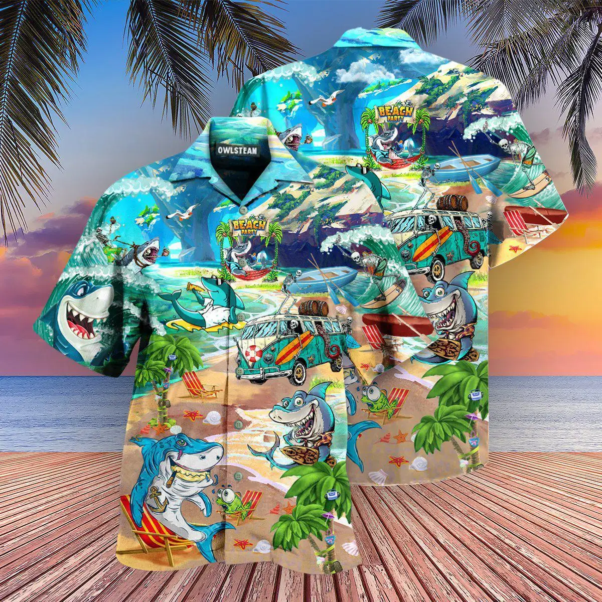 Naujas Mielas Ryklys vyriški Marškinėliai trumpomis Rankovėmis Kubos Havajų Viršų 3d vyriški ir moteriški Laisvalaikio Marškinėliai