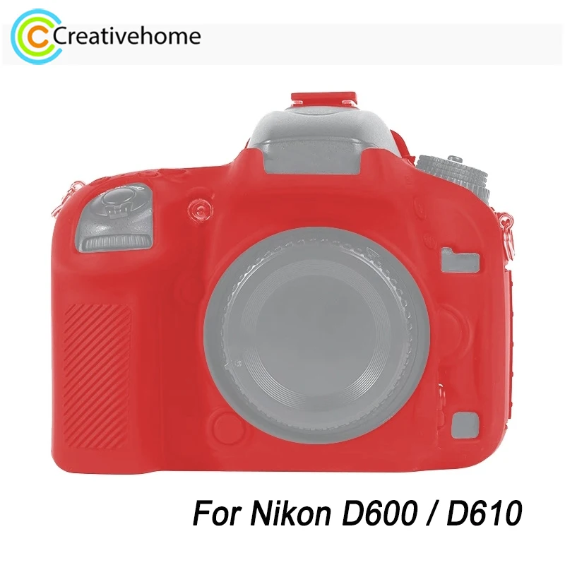 PULUZ Už Nikon D600 / D610 Kamera Minkštas Padengti Aukštos Kokybės Minkštos Natūralios Silikono Medžiagos Apsaugos Atveju